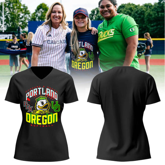 Limited Edition Cascade x Ducks Softball 🥎🦆 V-neck TShirt
