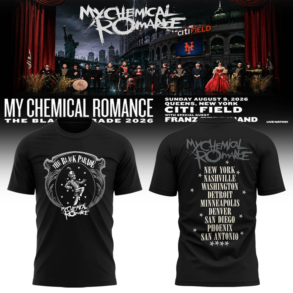 Limited Edition MCR Long Live The Black Parade Tour US 2026 Tshirt