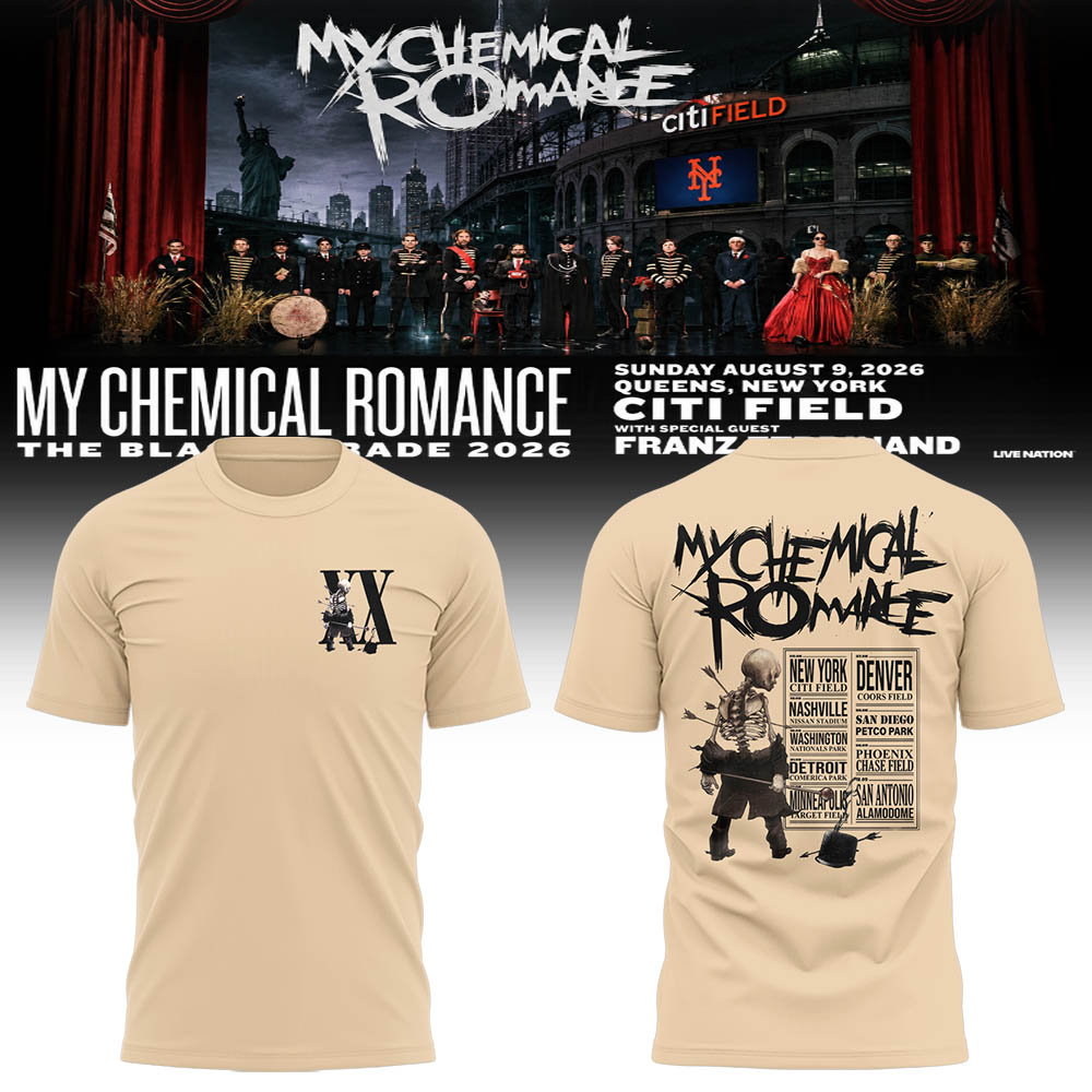 Limited Edition MCR Long Live The Black Parade Tour US 2026 Tshirt