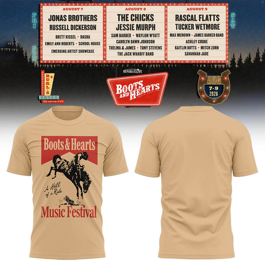 Limited Edition Boots And Hearts Festival 2026 Shirt