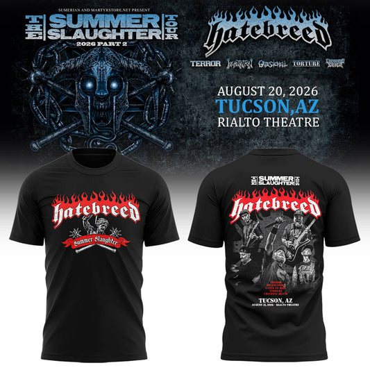 Limited Edition Summer Slaughter Tour 2026 In Tucson, Arizona Shirt