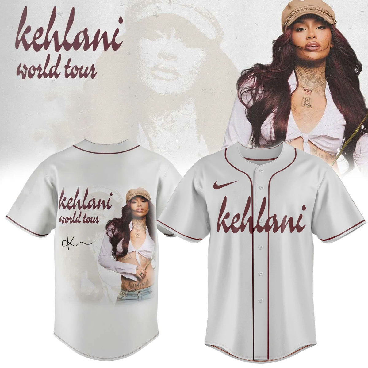 ,,,Kehlani World Tour Limited Edition Signature – Jersey