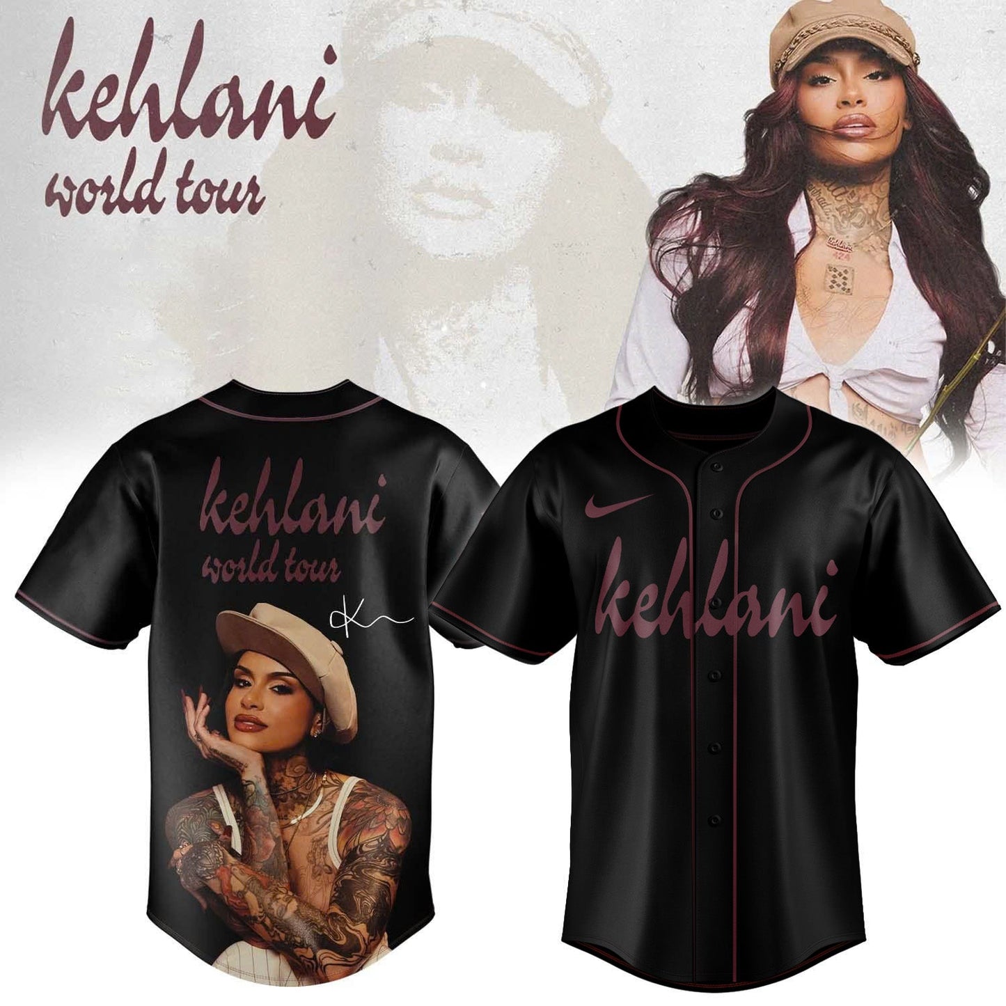 ,,,Kehlani World Tour Limited Edition Signature – Jersey