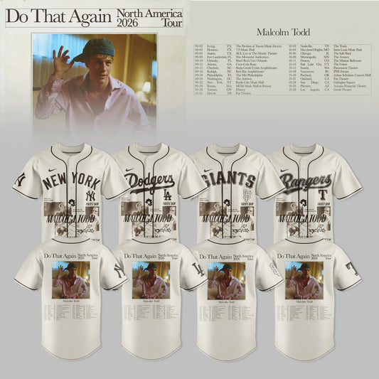 MALCOLM TODD – DO THAT AGAIN NORTH AMERICA X Baseball Jersey