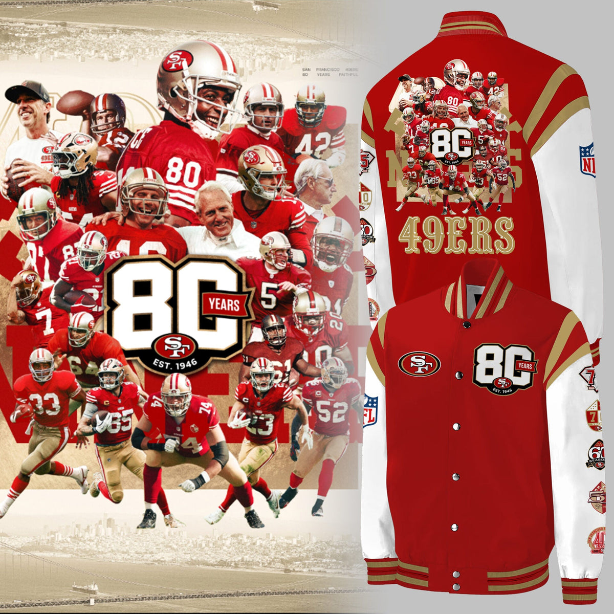49ers 80th Anniversary Jacket