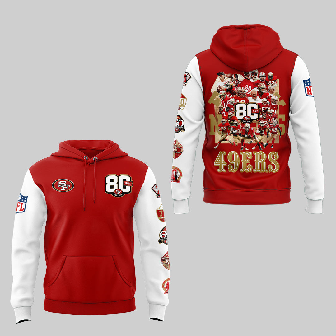 49ers 80th Anniversary Hoodie