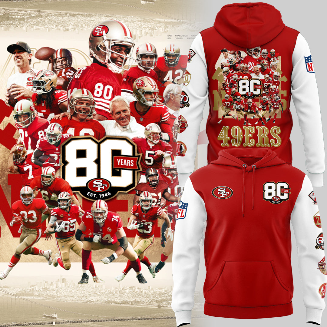49ers 80th Anniversary Hoodie