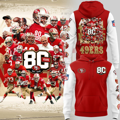 49ers 80th Anniversary Hoodie