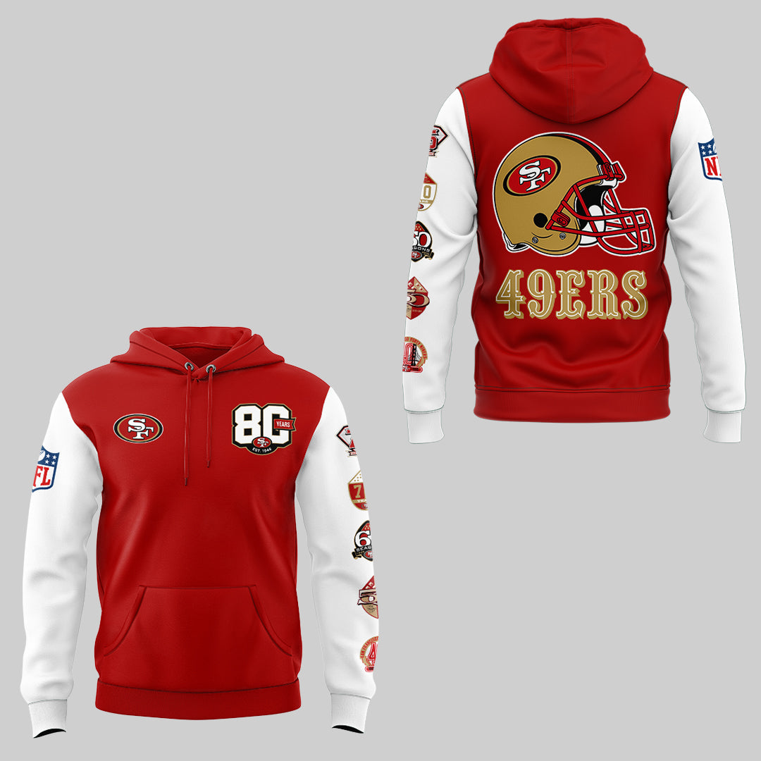 49ers 80th Anniversary Hoodie