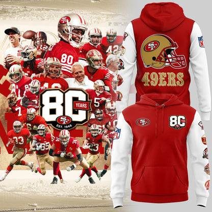 49ers 80th Anniversary Hoodie