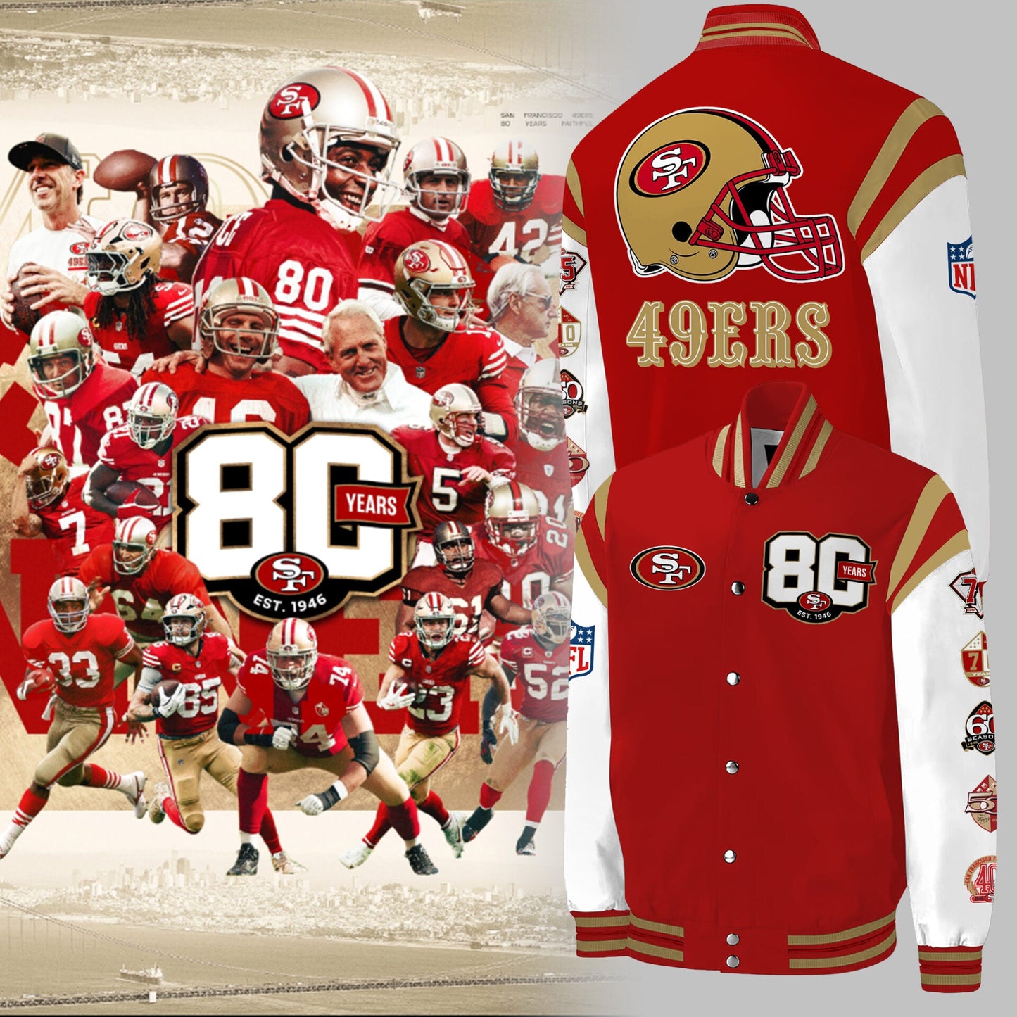 49ers 80th Anniversary Jacket