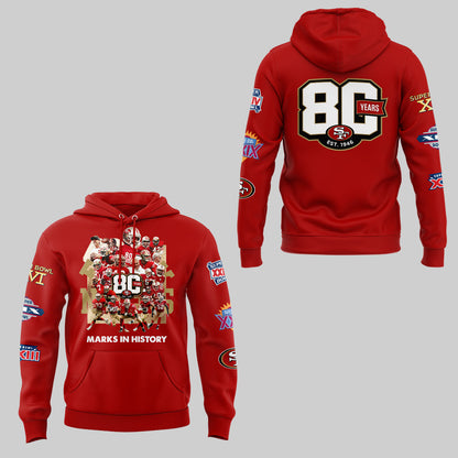49ers 80th Anniversary Hoodie