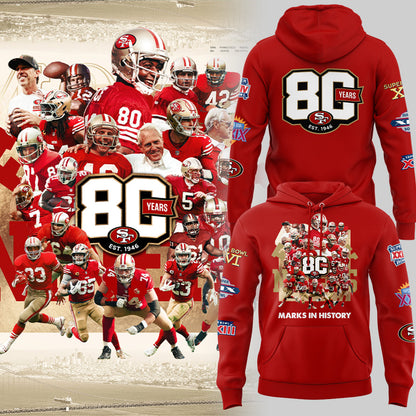 49ers 80th Anniversary Hoodie