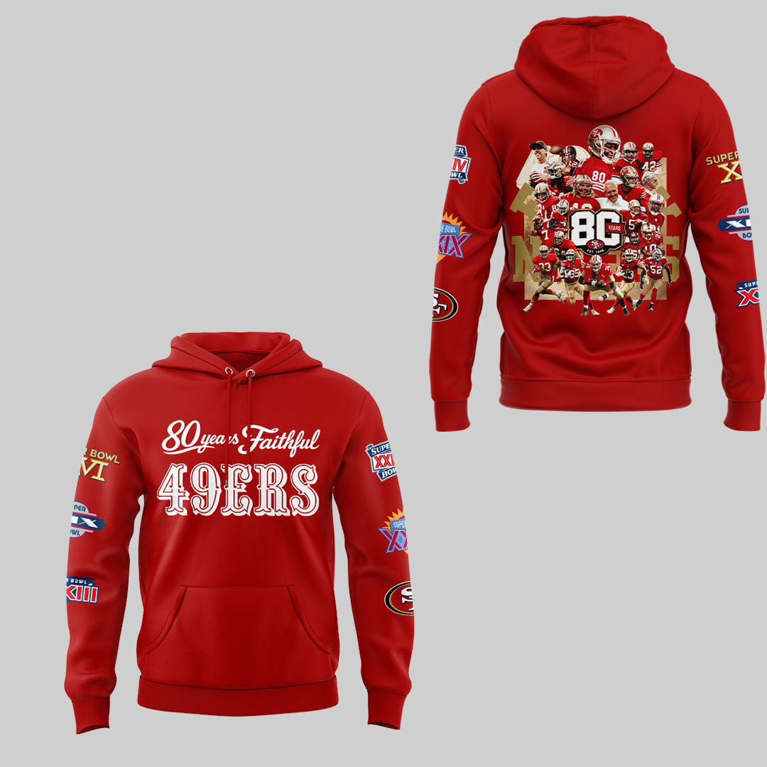 49ers 80th Anniversary Hoodie