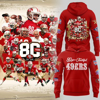 49ers 80th Anniversary Hoodie
