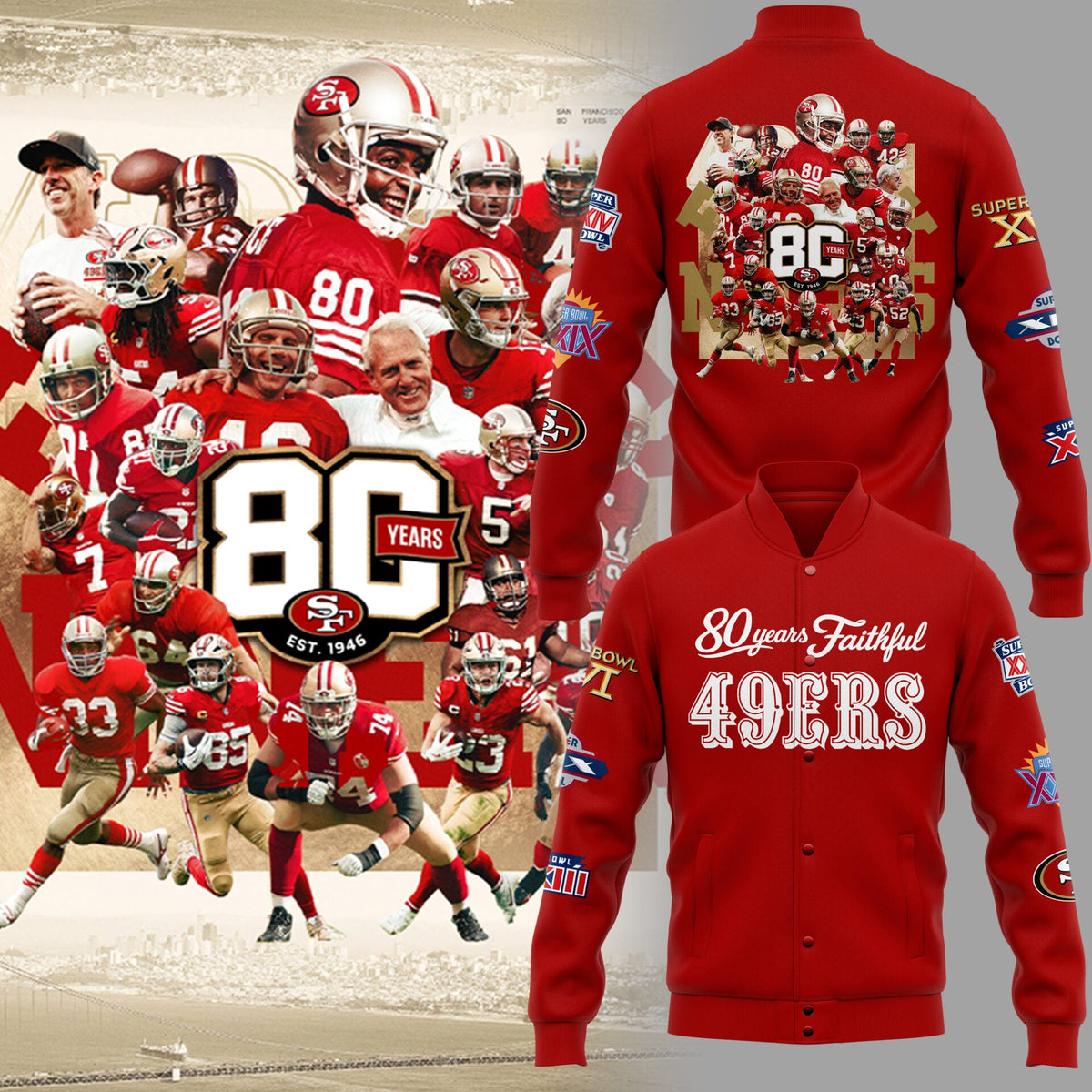 49ers 80th Anniversary Jacket