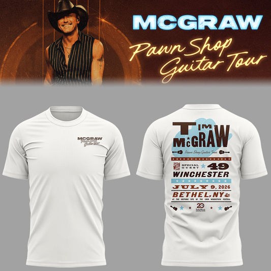 Limited Edition Pawn Shop Guitar Tour 2026 At Bethel, NY Shirt