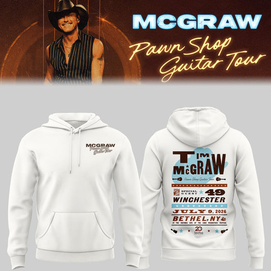 Limited Edition Pawn Shop Guitar Tour 2026 At Bethel, NY Hoodie