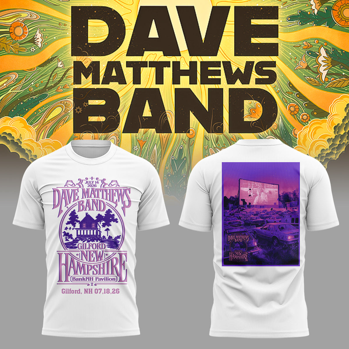 Limited Edition Summer Tour 2026 At Gilford, NH Shirt-ND07162639