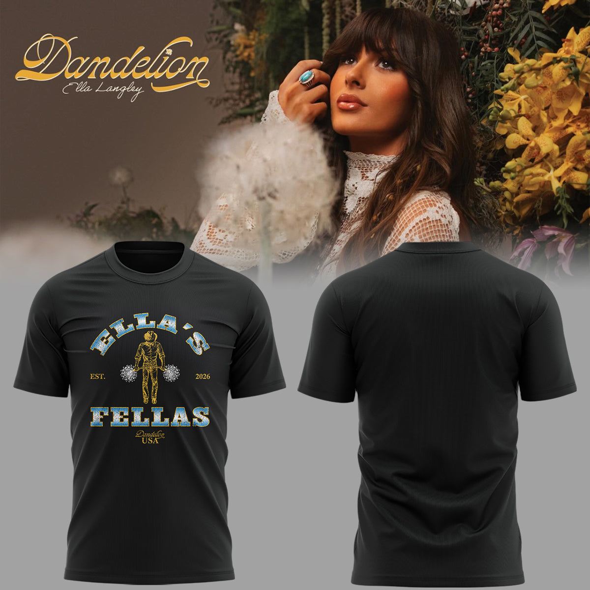 Limited Edition Ella Langley Dandelion Tour 2026 Shirt-ND07172612