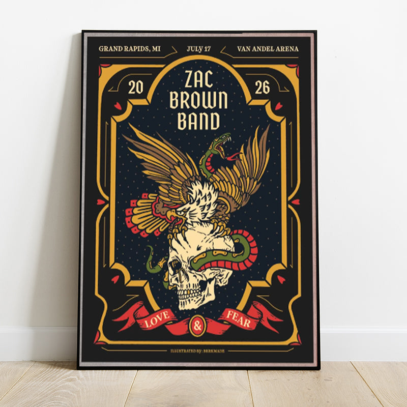 Limited Edition Love & Fear Tour in Grand Rapids,MI Poster