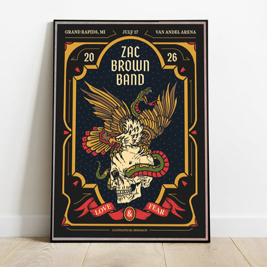 Limited Edition Love & Fear Tour in Grand Rapids,MI Poster