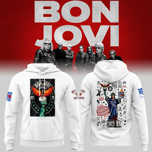 Limited Edition Bon Jovi Forever Tour 2026 Hoodie-ND07202615