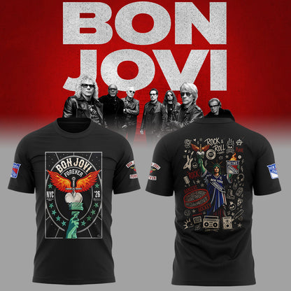 Limited Edition Bon Jovi Forever Tour 2026 tshirt-ND07202616