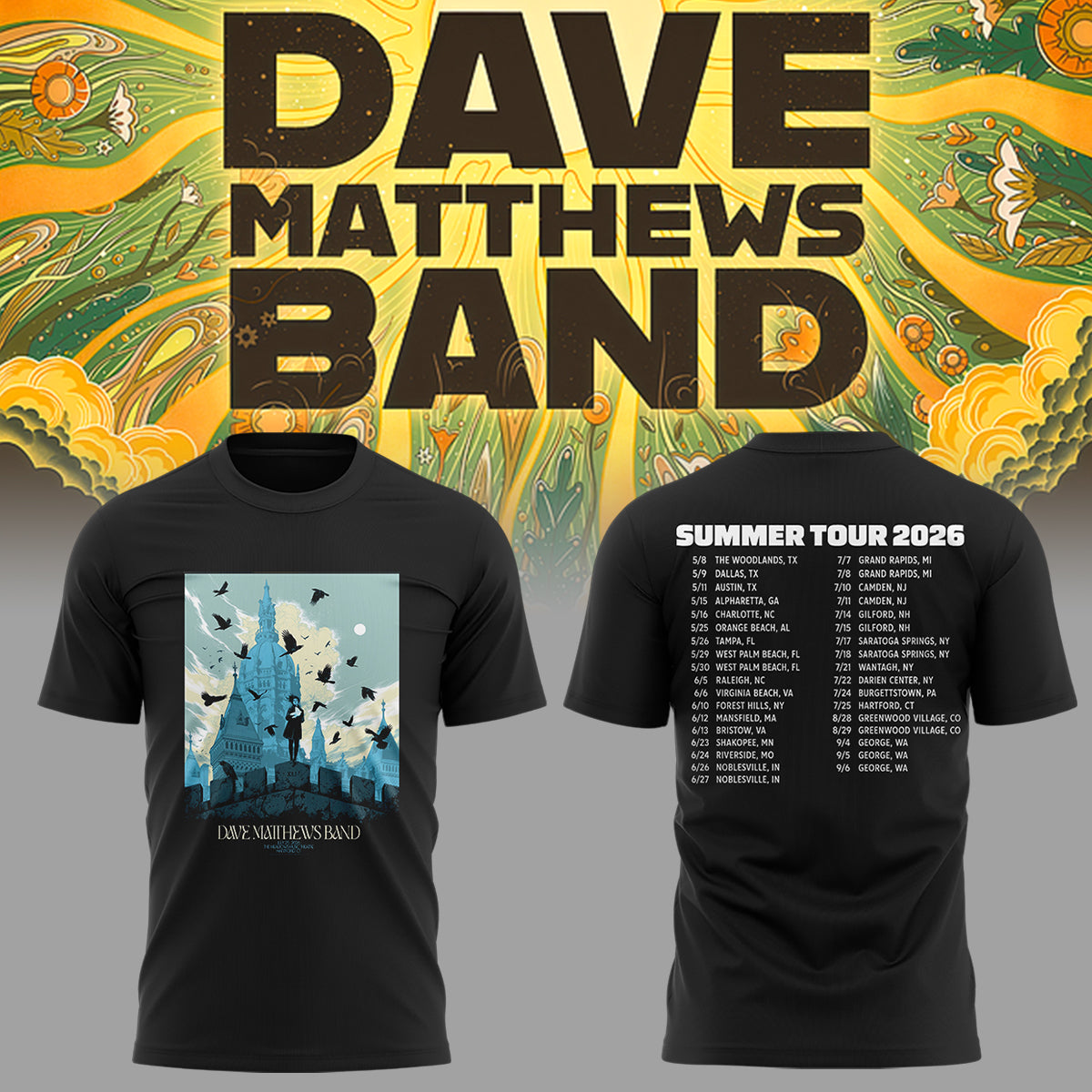 Limited Edition Summer Tour 2026 Hartfort, CT T-Shirt