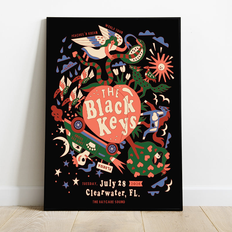 Limited Edition The Black Keys Tour 2026 poster