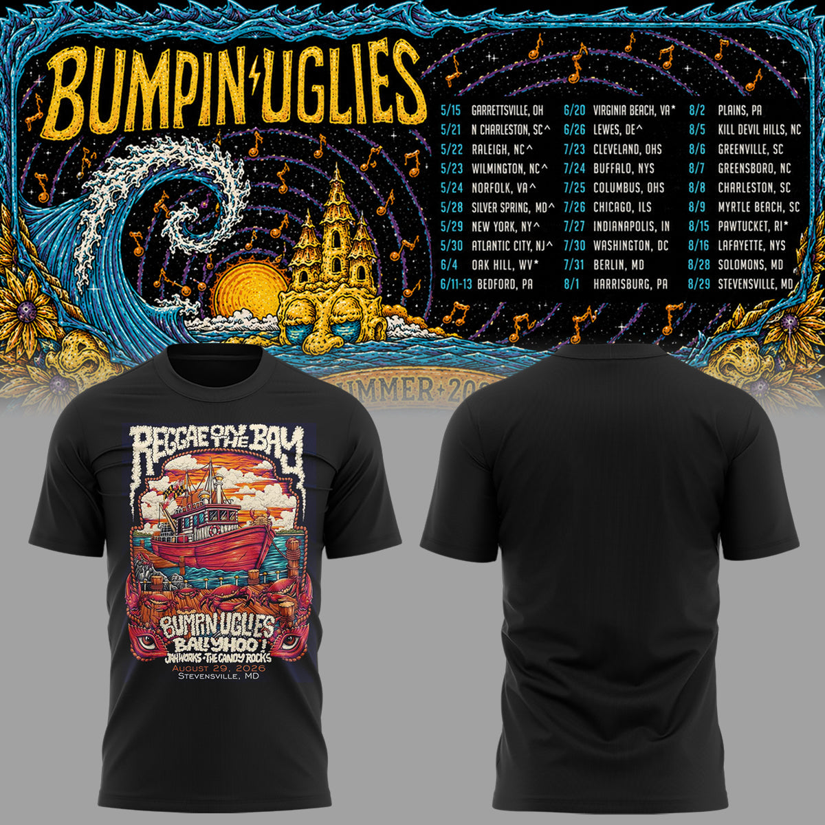 Limited Edition Reggae on the Bay 2026 Tshirt