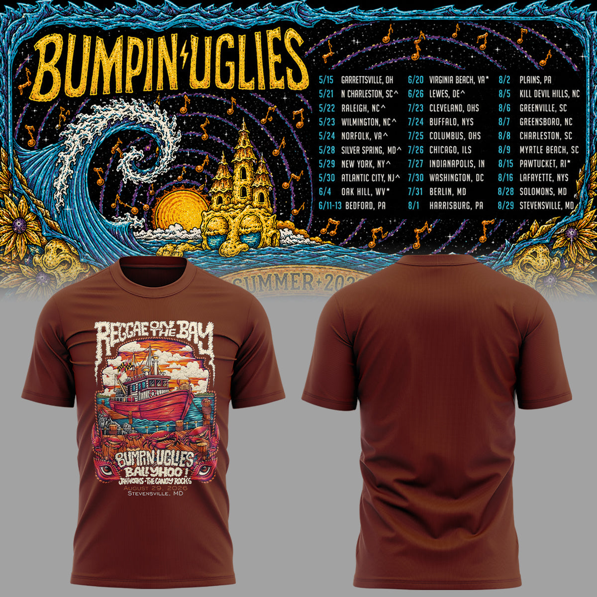 Limited Edition Reggae on the Bay 2026 Tshirt