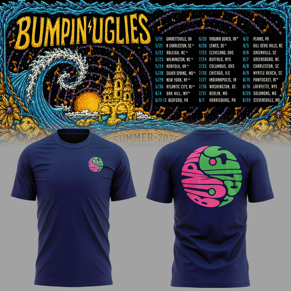 Limited Edition Reggae on the Bay 2026 Tshirt