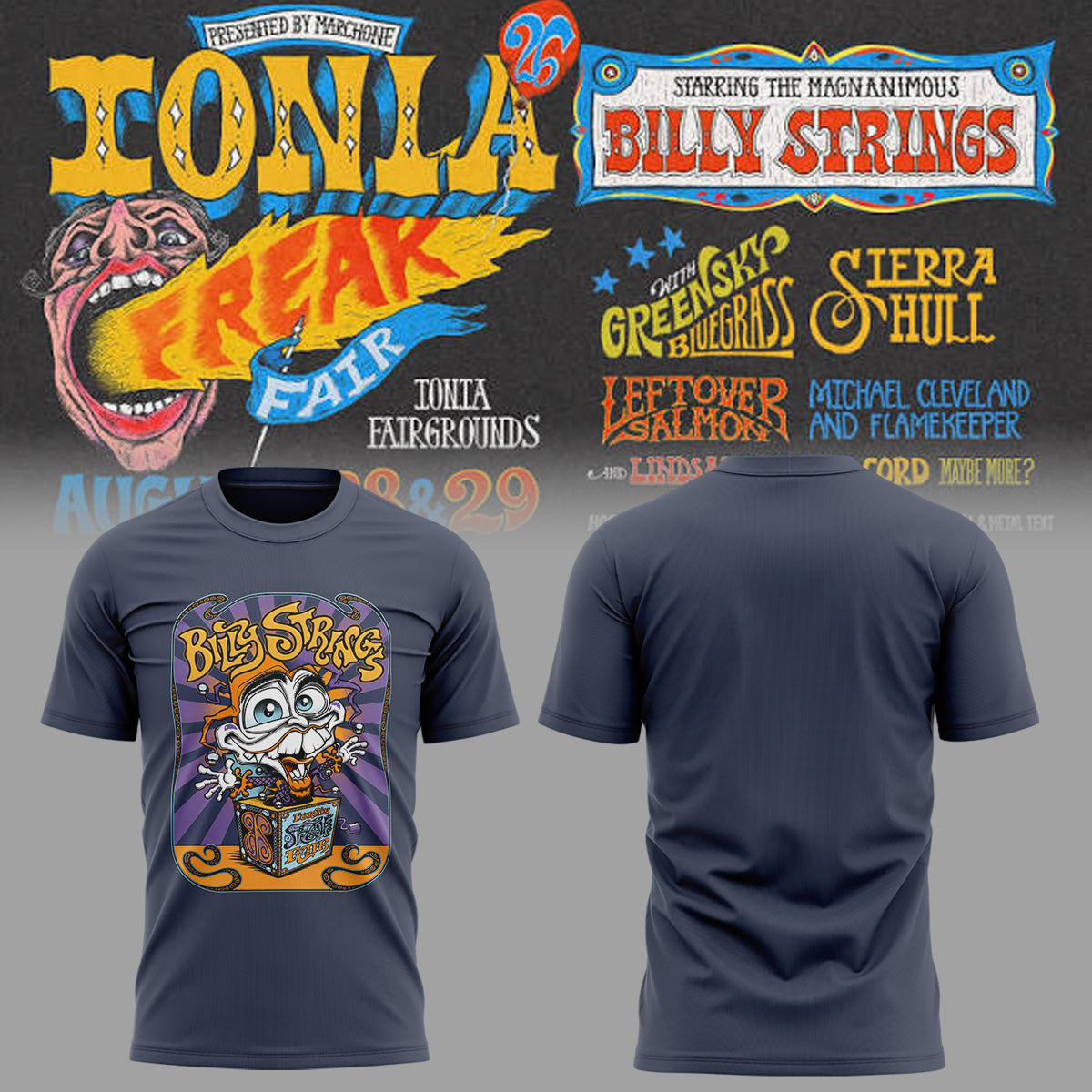 Limited Edition Billy Strings tour 2026 tshirt