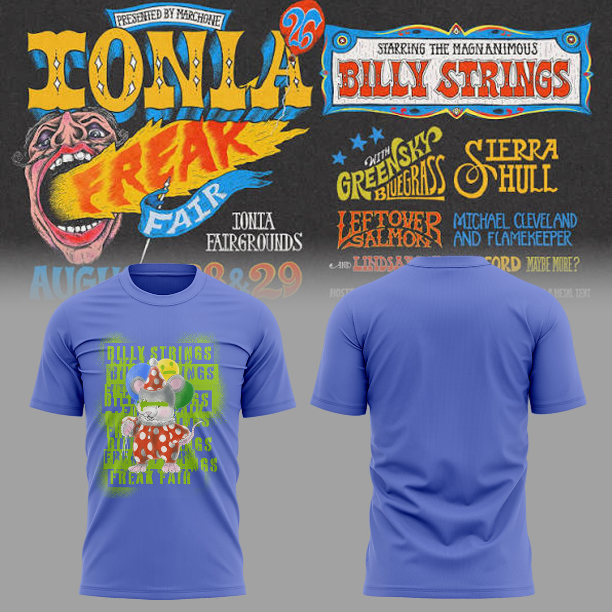 Limited Edition Billy Strings tour 2026 tshirt