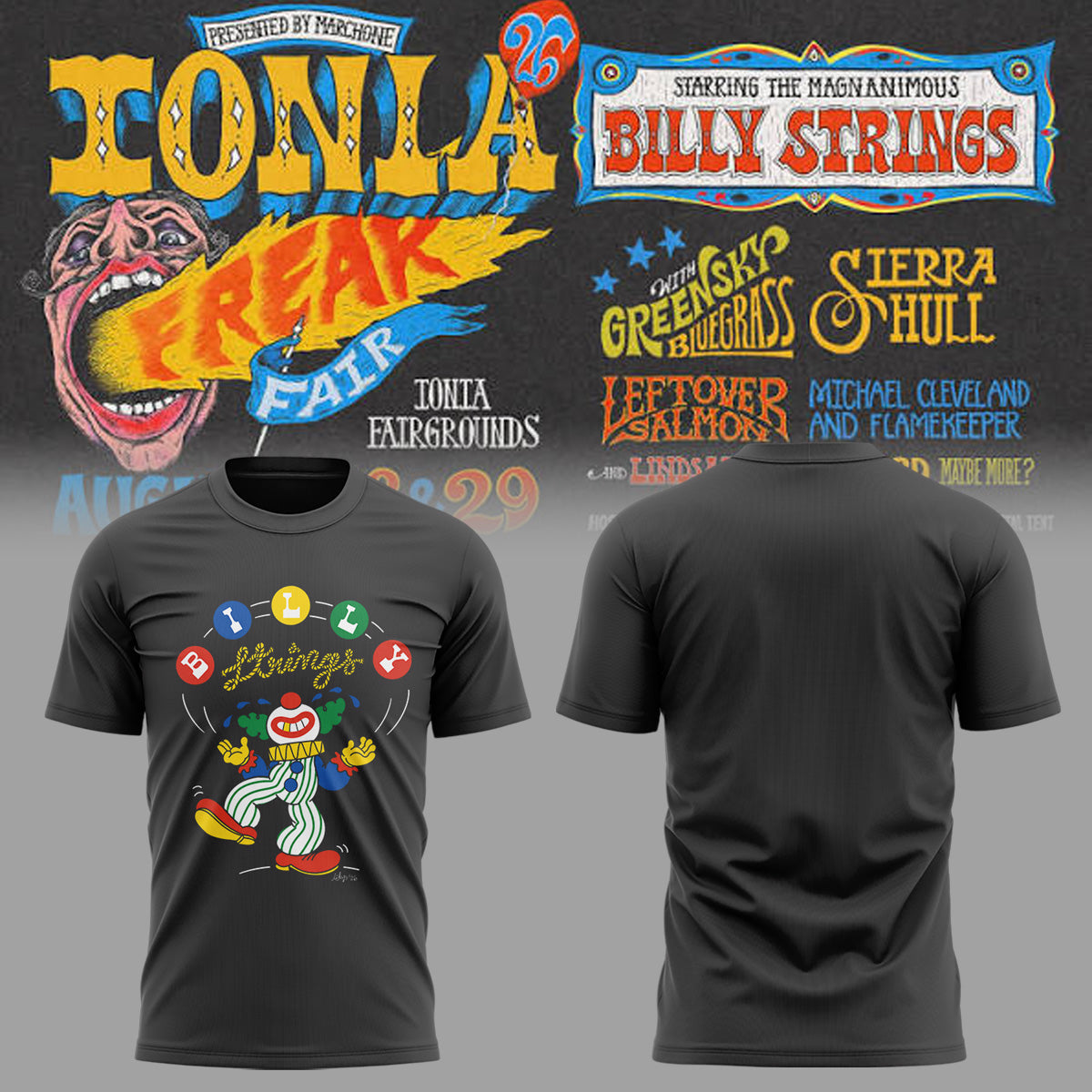 Limited Edition Billy Strings tour 2026 tshirt
