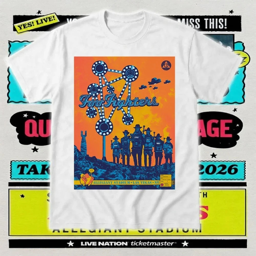 Foo Fighters Las Vegas T-Shirt – Allegiant Stadium September 26, 2026