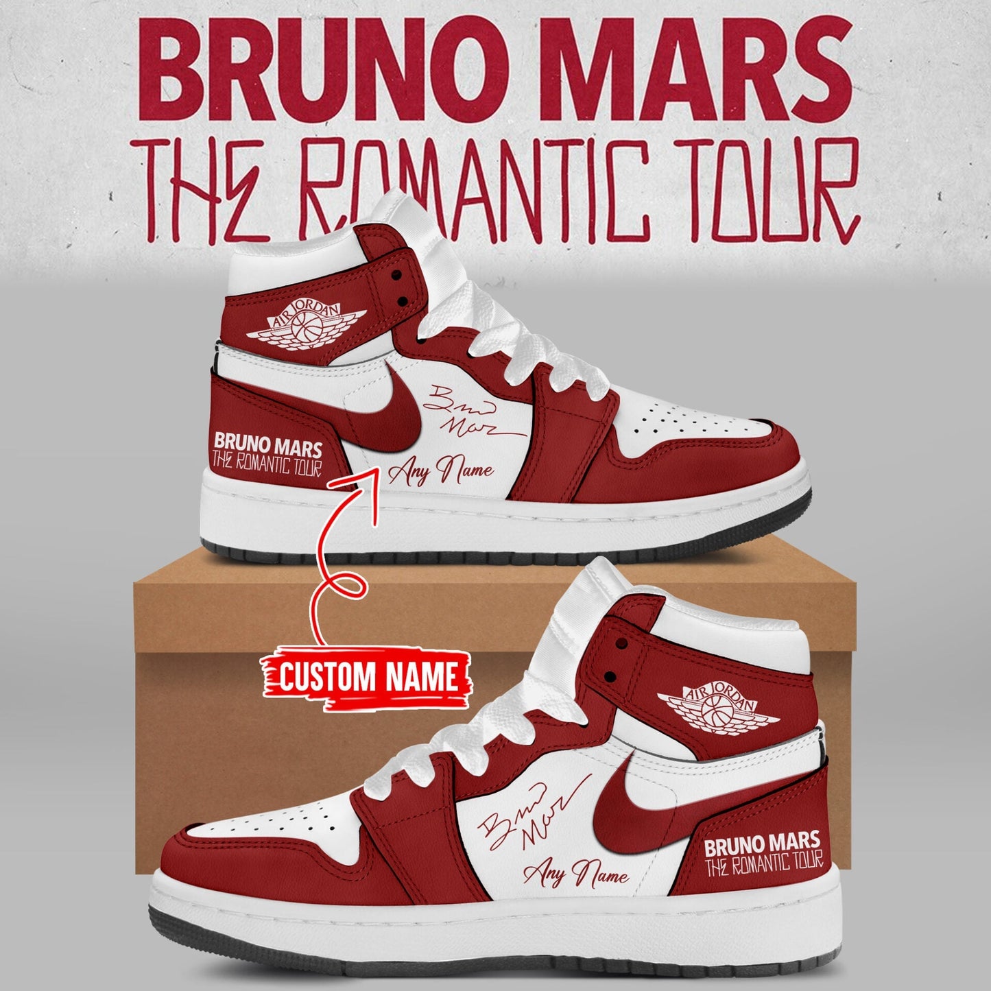 Limited Edition “The Romantic Tour 2026” Custom Name Shoes-PA010926018