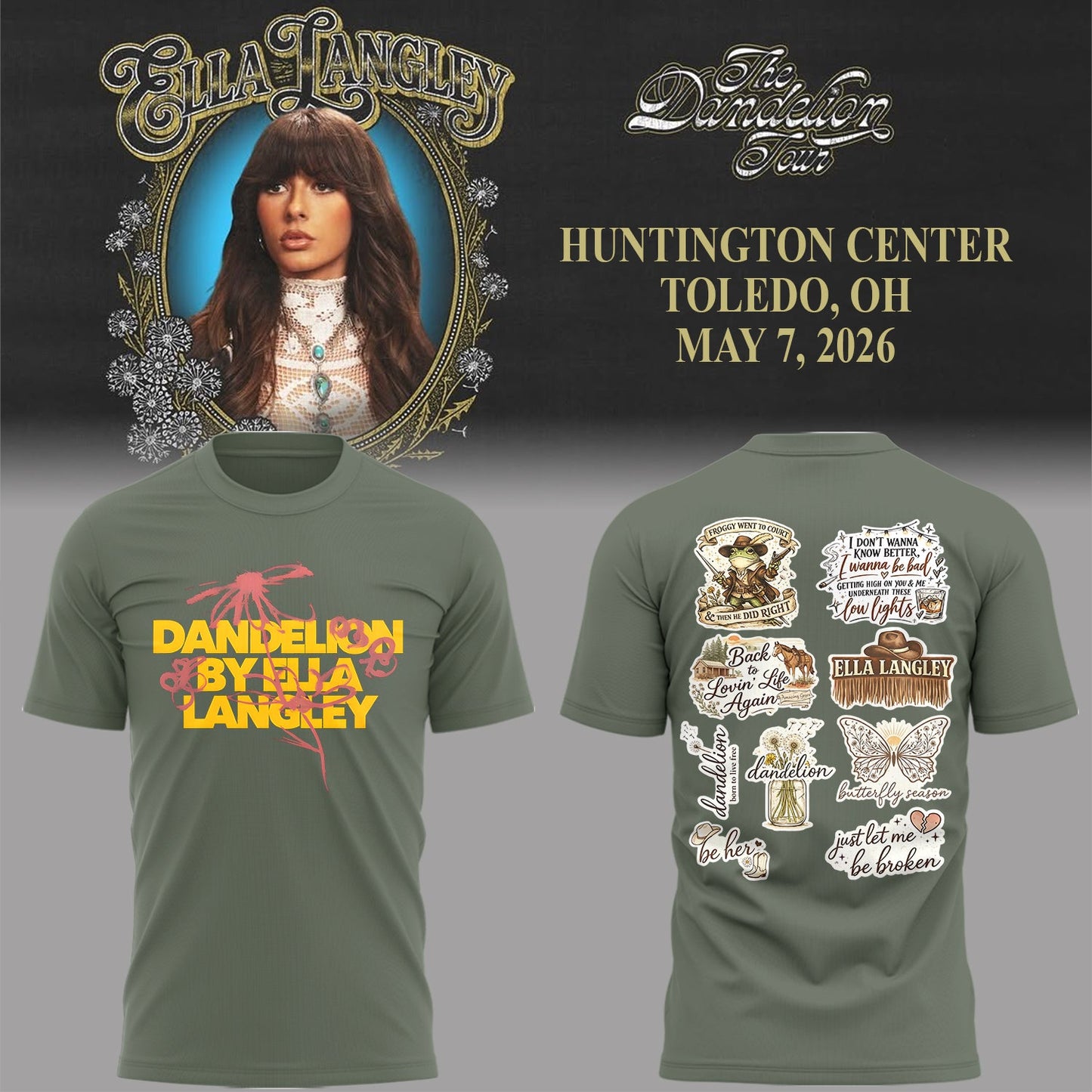 E.Langley “The Dandelion Tour” Shirt
