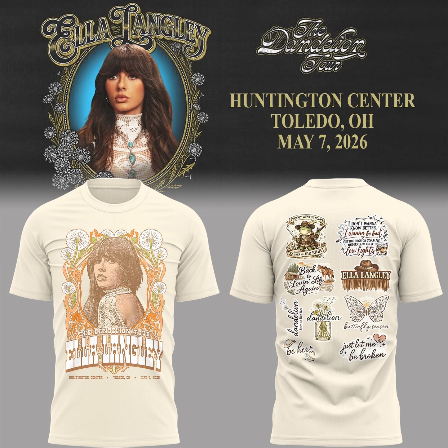 E.Langley “The Dandelion Tour”at Hertz Arena Shirt