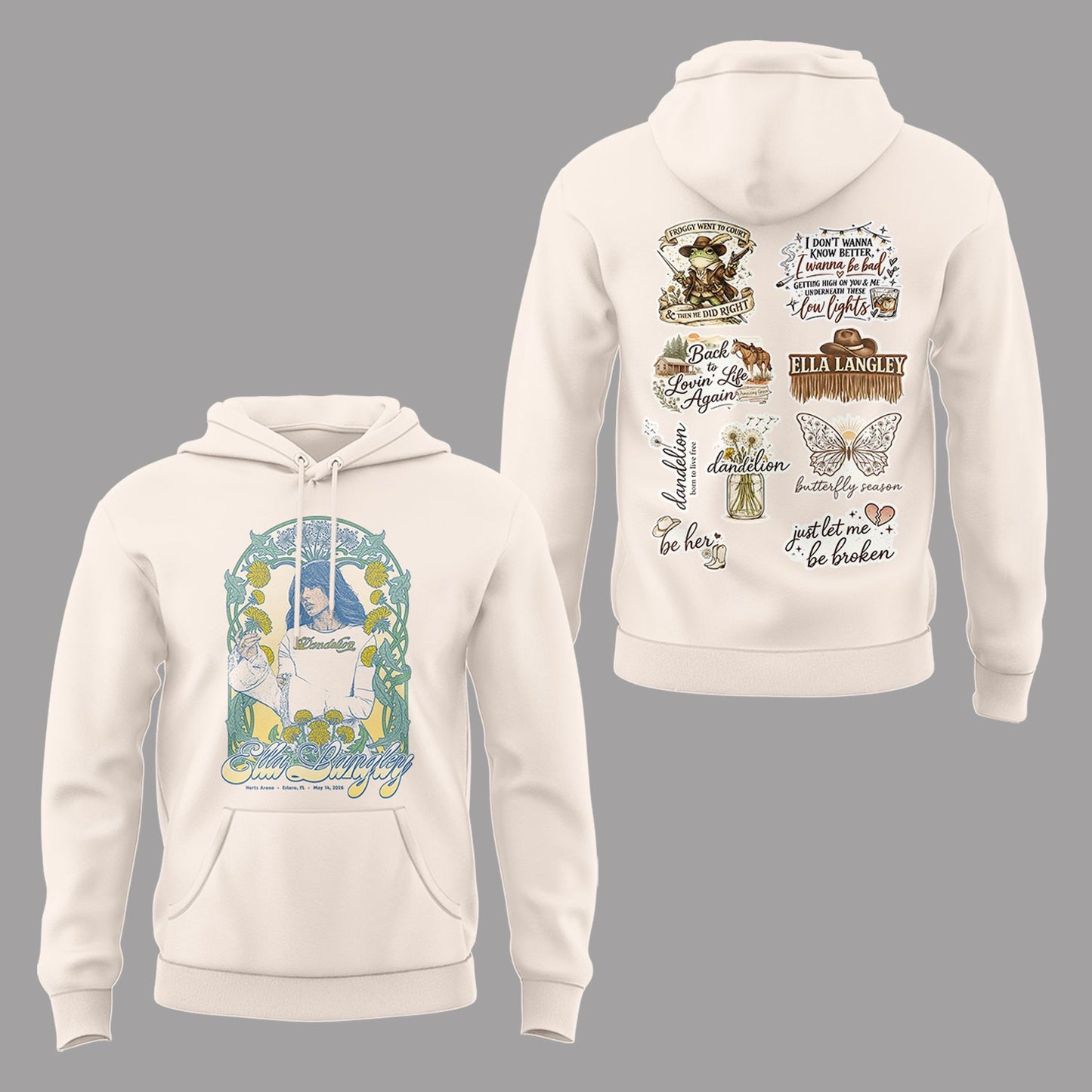 E.Langley “The Dandelion Tour”at Hertz Arena Hoodie