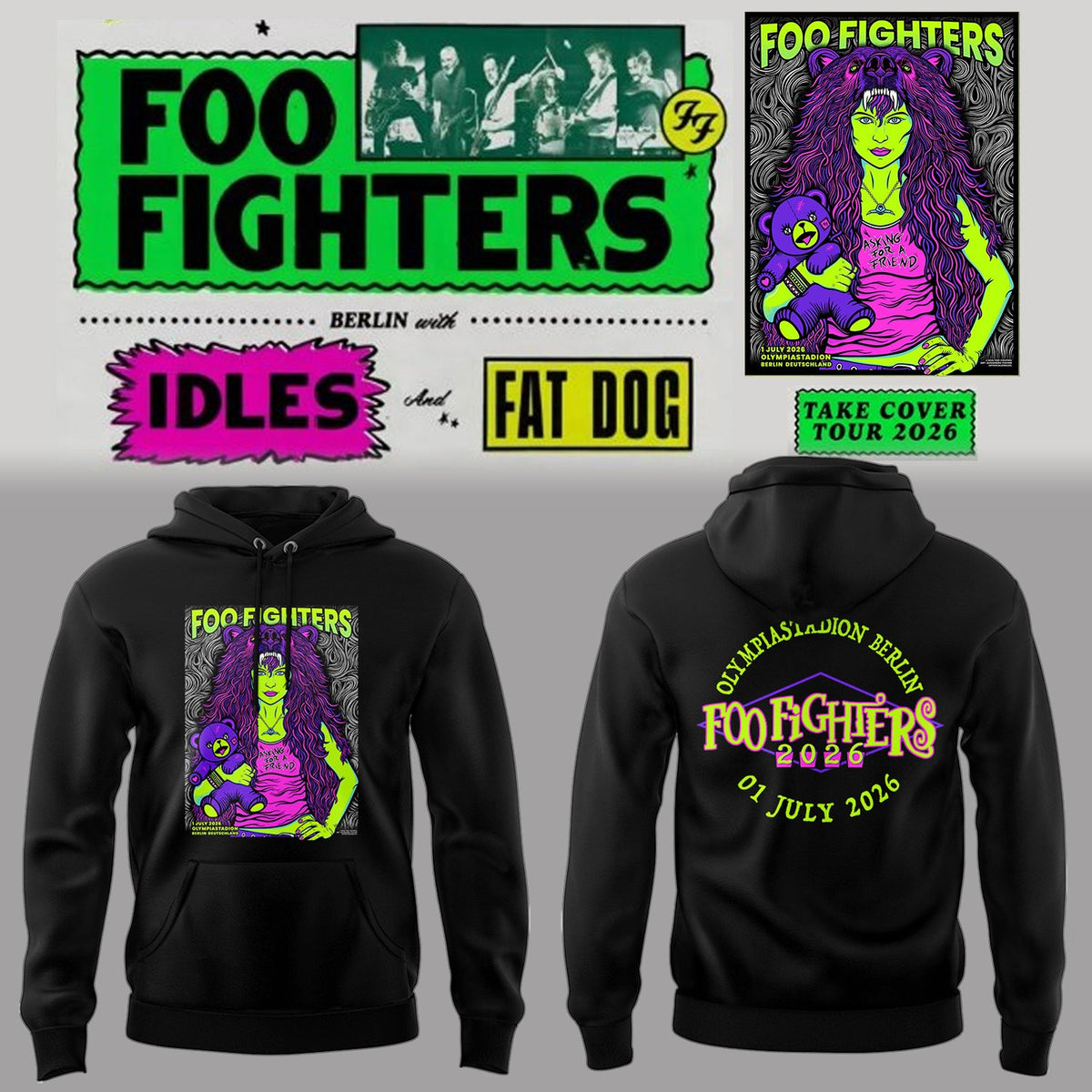 FF 🎸🎤 “Take Cover Tour 2026” Hoodie