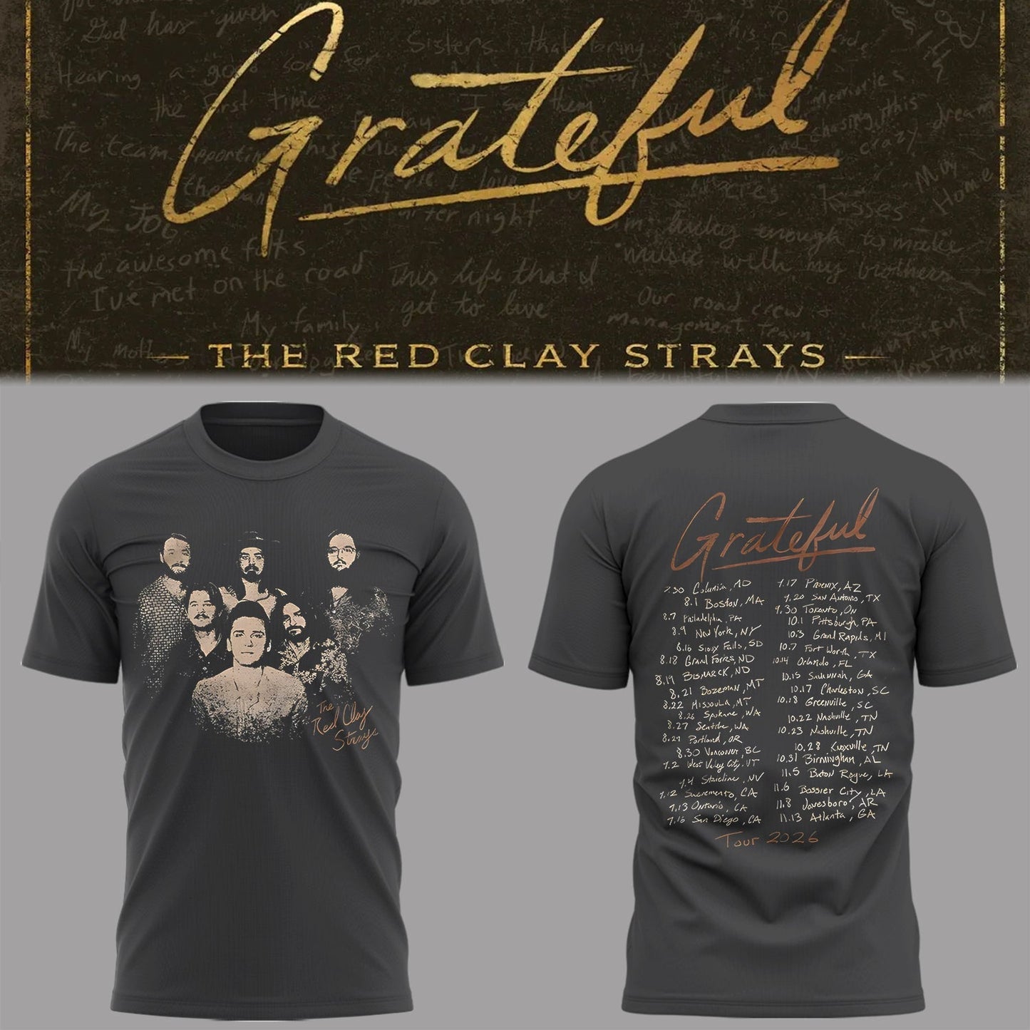 Limited Edition The Grateful Tour Shirt