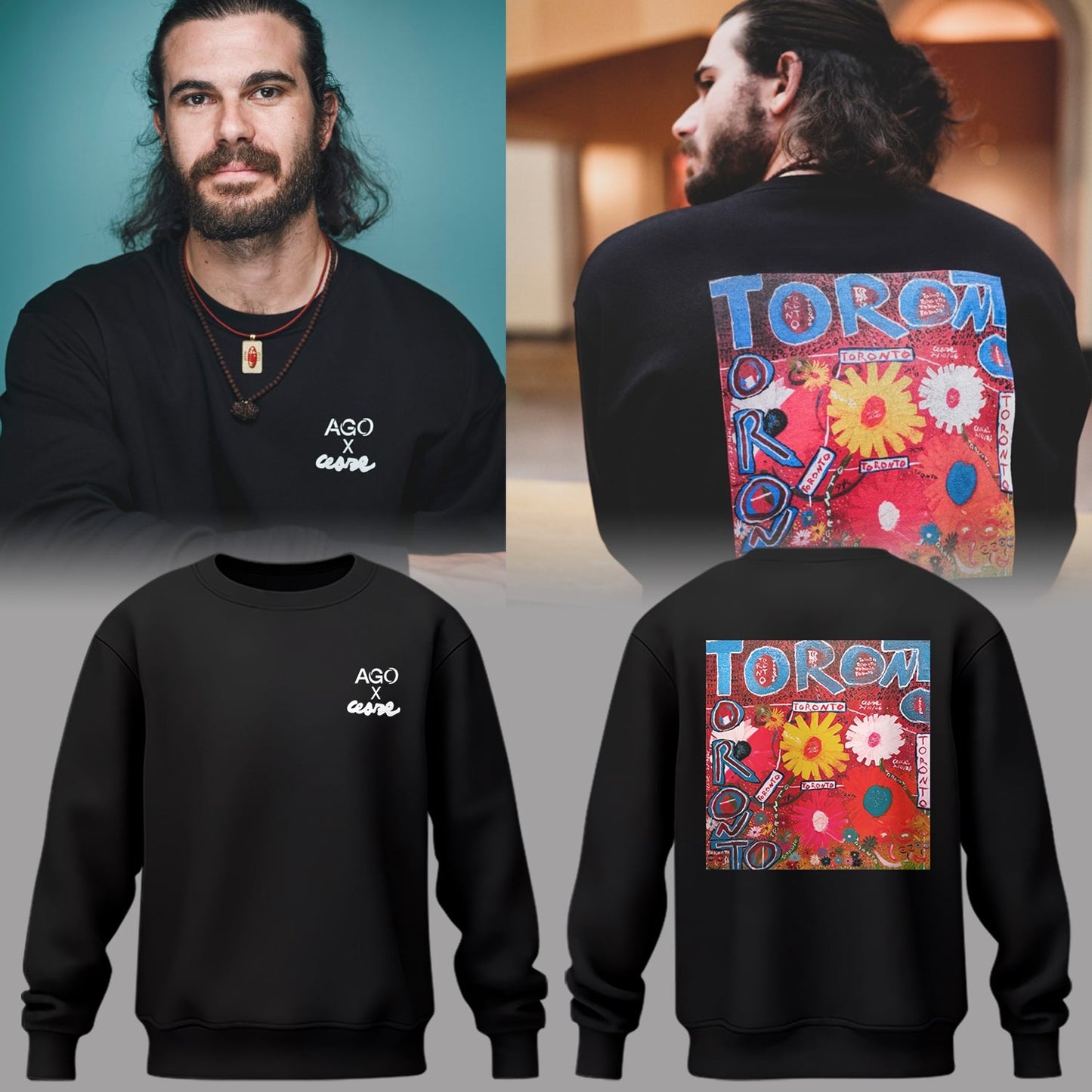 Limited Edition AGO x Cease “Eve of Toronto” Sweatshirt