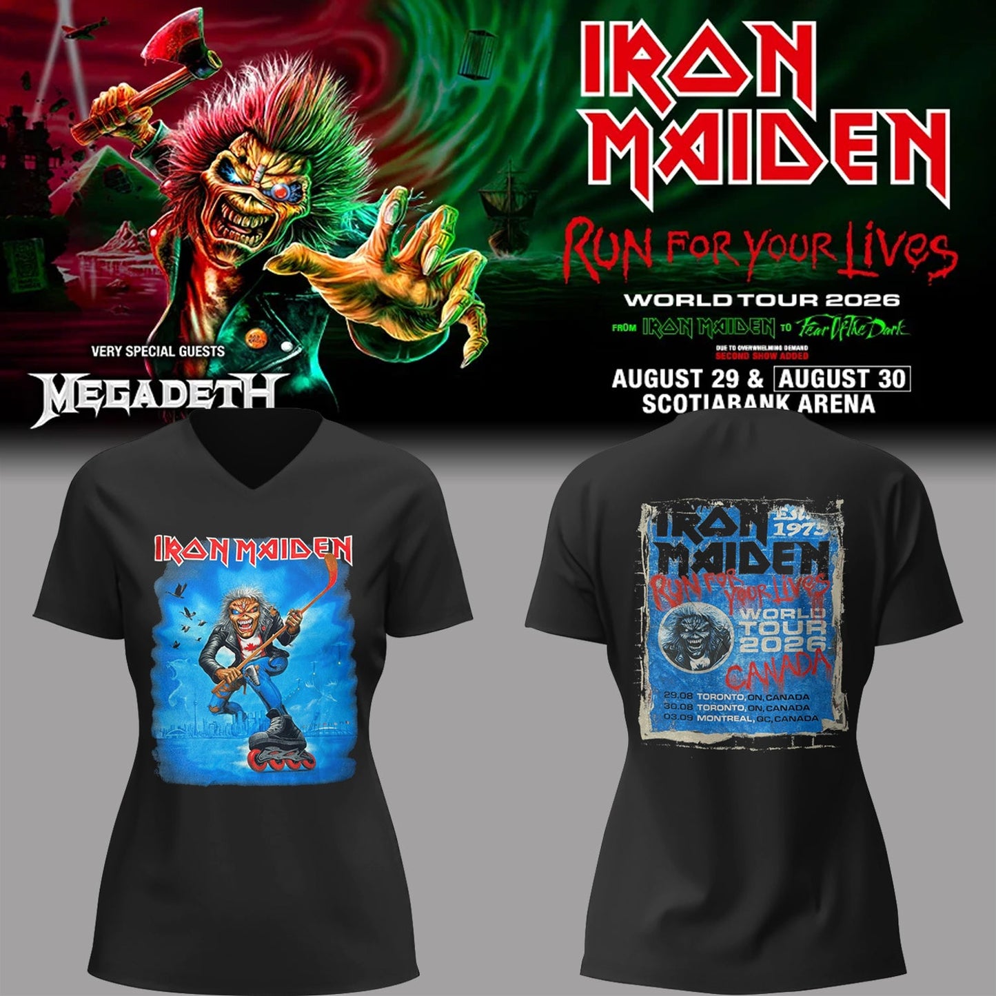Limited Edition Run For Your Lives 2026 In Canada V-neck Shirt
