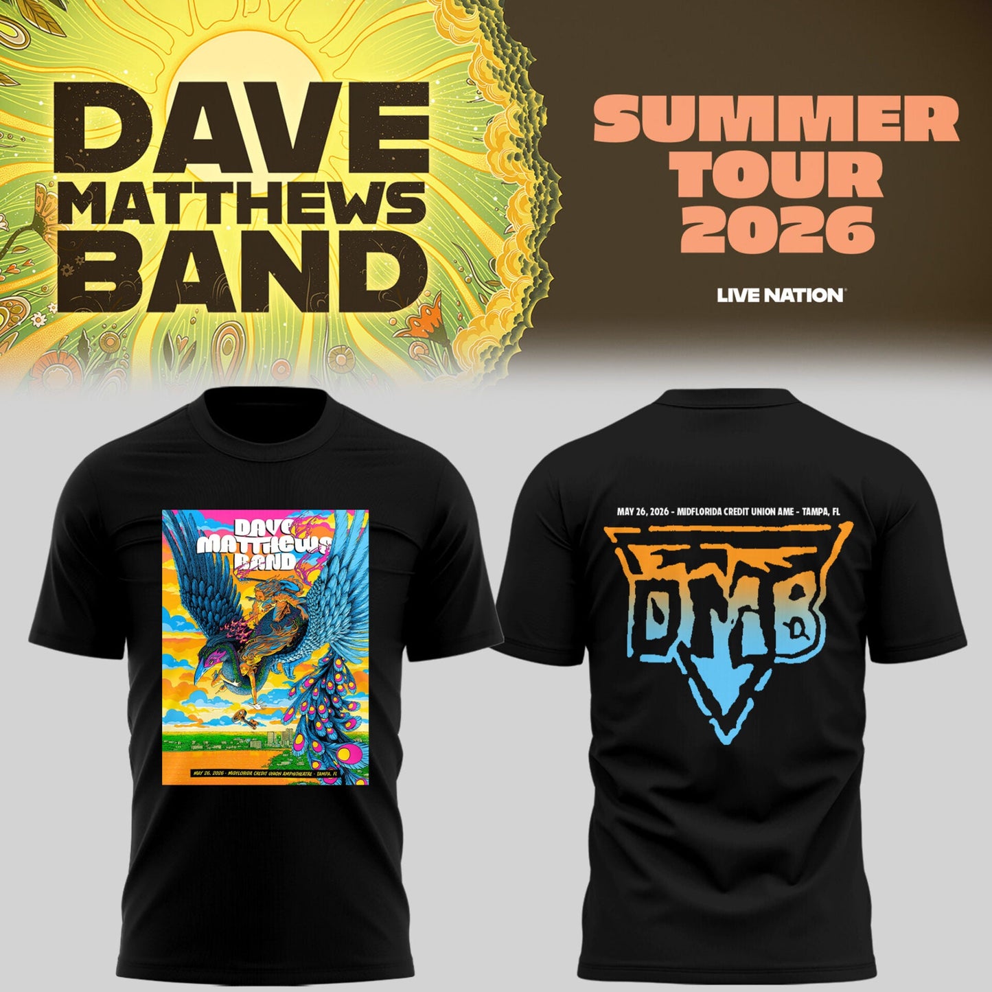 Limited Edition DMB Tour 2026 Shirt
