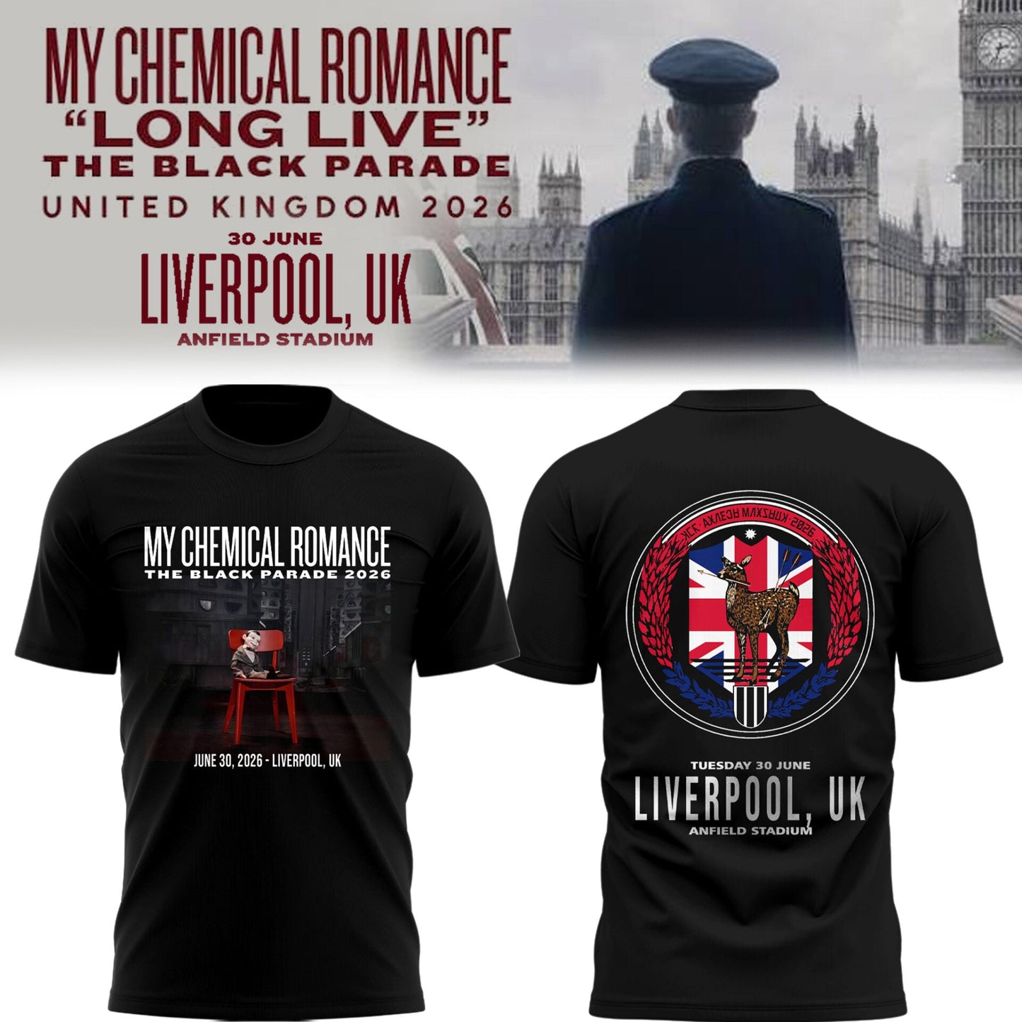 MCR The Black Parade TOUR 2026 TShirt