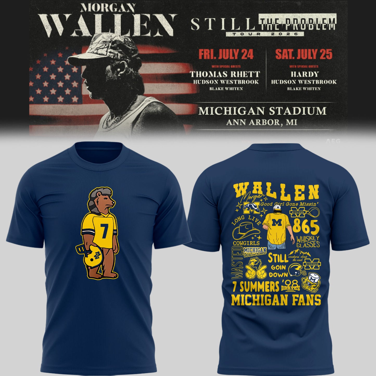 MICHIGAN x MW “Still The Problem Tour 2026” TShirt