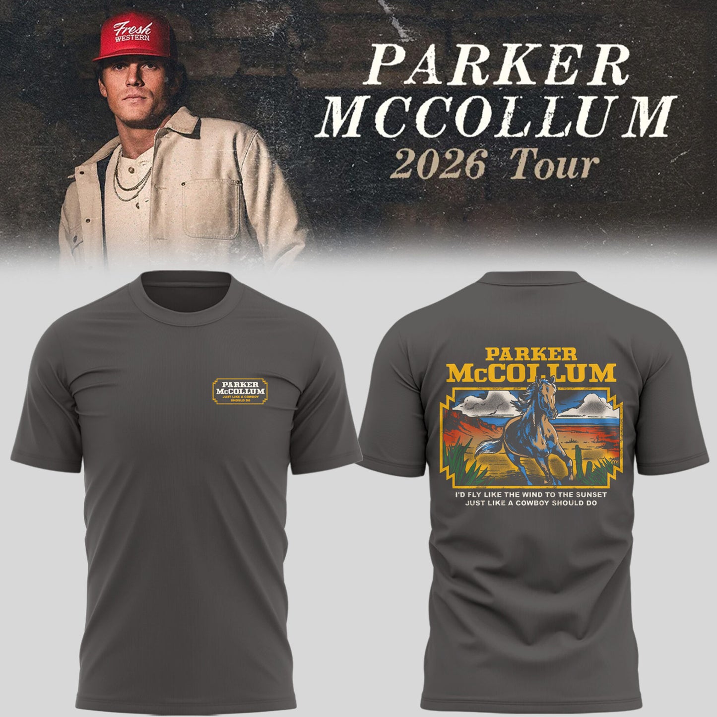 Limited Edition Parker McCollum Tour 2026 Shirt
