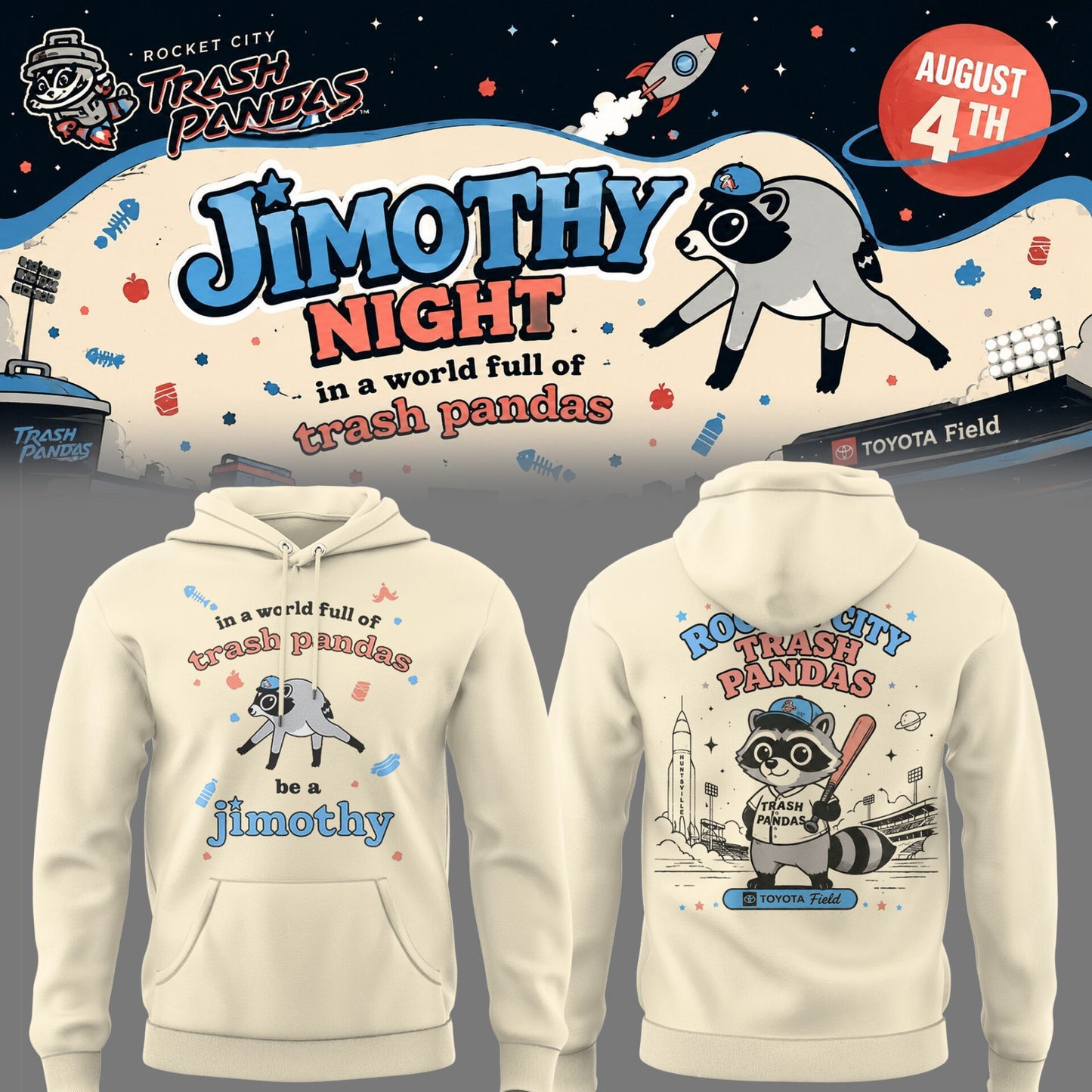 Limited Edition Jimothy Night 🦝☀️ Hoodie